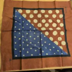 45Rのドット柄コットンバンダナ