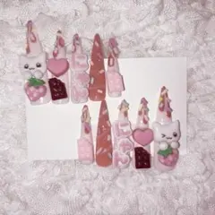 ♡チョコレート風 量産型 地雷系 ネイルチップ♡