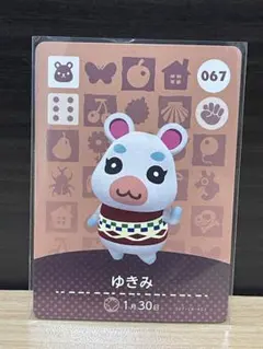 どうぶつの森 amiiboカード ゆきみ 第1弾 067 あつ森