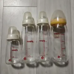 Pigeon ガラス製 哺乳瓶 4本セット