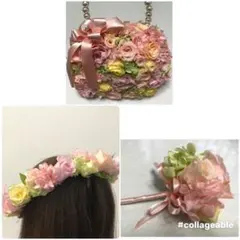 プリザーブドフラワーセット（フラワーバッグ・リース・花冠）