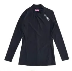 美品　YONEX ハイネック ロングスリーブシャツ 黒　サイズL
