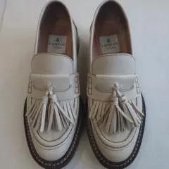 ランバン・オン・ブルー　タッセルフリンジローファー 22.5