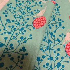 echino 生地 鳥柄ハギレB品です。ご注意⚠️元々B級品です端なしです②