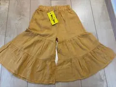 新品Bee des Bee ティアードフリルパンツ マスタードカラー110㎝