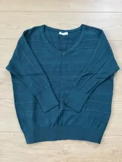 VIS トップス プルオーバー ニット Vネック Mサイズ