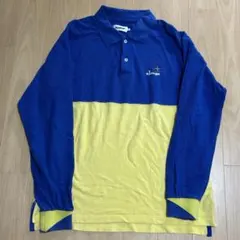 XLARGE 長袖トレーナー ポロシャツ Mサイズ メンズ ブルー イエロー
