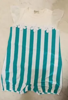 新品　ロンパース　80cm  女の子ノースリーブ