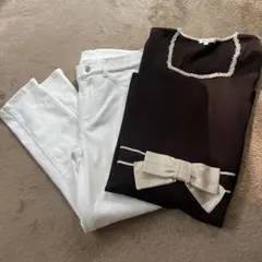 トゥービーシック　チュニック （サイズII ）ユニクロ　パンツ （サイズS）