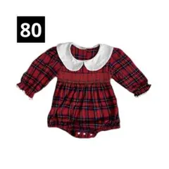 【SHEIN】チェック柄ロンパース