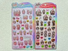 【モンチッチ うるちゅるPOPシール2点】ノーマル オシャレ キャラクター 人気