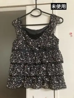 【未使用】クミキョク　レース花柄ブラウス　ノースリーブ　組曲