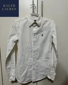 Polo Ralph Lauren ホワイト長袖シャツ0(XS) ラルフローレン