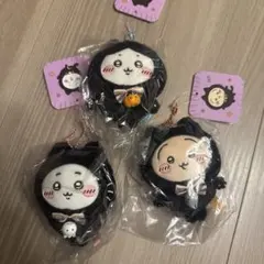 ちいかわ　黒猫　マスコット　3点セット