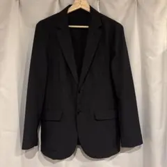 GU シアサカー　ジャケット　スーツ　M ネイビー