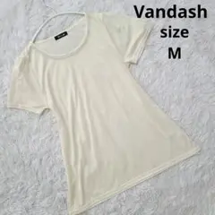 Vandash/しまむら首元ラインストーンスタッズレーヨン半袖Tシャツゆったりのサムネイル
