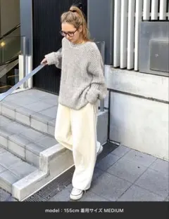 [MODE NORM CORE] カラートリミングクループルオーバー