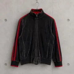 IGNIO ベロア トラックジャケット L ブラック レッド ライン Y2Kのサムネイル