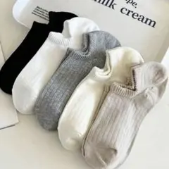 ソックス 靴下　5足セット まとめ売り シンプル レディース