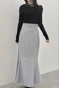 【dazzlin】　ハイウエストアソートナロースカート S