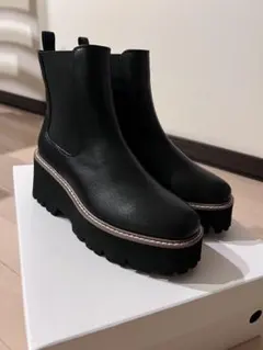 EVOL 厚底 ブラック サイドゴアブーツ 23.5cm