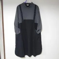 LL～3L　Aライン　ロングワンピース