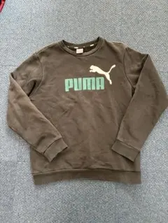 PUMA ブラック クルーネック トレーナー 160