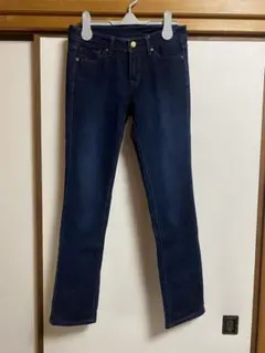 UNIQLO ストレートデニム 24インチ (61cm) ダークブルー