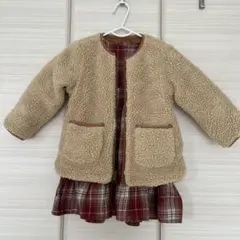 RUGGED WORKS 90 ワンピース ボアアウター 2点セット 女の子