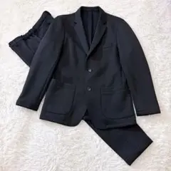 訳あり AOKI パジャマスーツ 黒 Lサイズ ストレッチ カジュアル 通年