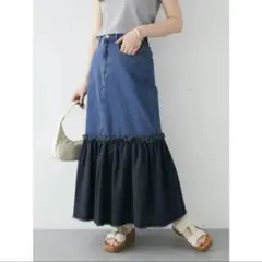 Double Flags(ダブルフラッグス) キリカエデニムスカート