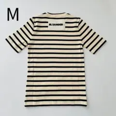 【新品未使用】JIL SANDER ボーダー クルーネックTシャツ M