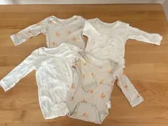 UNIQLO 長袖 ボディスーツ 90cm 4枚セット ユニクロ