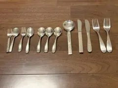 ステンレススチール カトラリーセット 12点