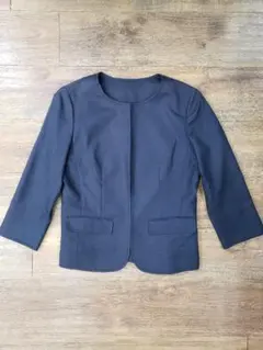 THE SUIT COMPANY she ノーカラージャケット ネイビーのサムネイル