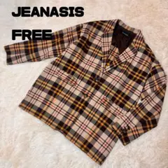 JEANASIS チェック柄 テーラードジャケット FREE レディースのサムネイル