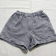 UNIQLO ユニクロ GIRLSデニムショートパンツ グレー 130cm