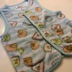 すみっコぐらし フリーススリーパー身幅43着丈51暖かベスト