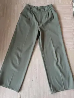 【美品】GRL グレイル センタープレス ストレートパンツ