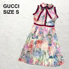 GUCCI グッチ 花刺繍 フリル ストライプ 長袖シャツ ミケーレ期 - メルカリ