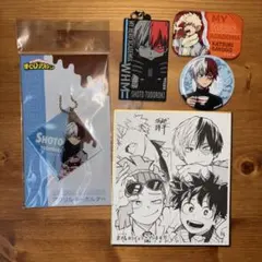 僕のヒーローアカデミア　爆豪勝己　轟焦凍　ランダム缶バッチ　一番くじ　特典　色紙