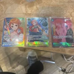 ワンピース トレーディングカード 3枚セット　ナミ　リーパラ　パラレル　3枚