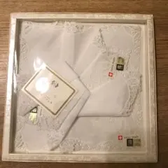 UN VRAI CADEAU スイス製レースハンカチ3枚セット銀座フジヤマツムラ
