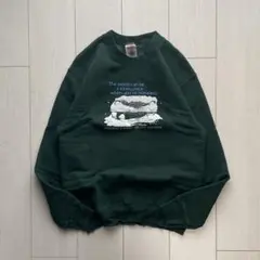 90s USA製 FRUIT OF THE LOOM スウェット グリーン 古着