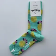 Happy Sox パイナップル柄エメラルドグリーン 36-40のサムネイル