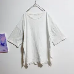 グローバルワーク コットンTシャツ　白　ゆるだぼ