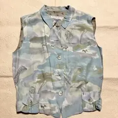 KRIZIA JEANS ノースリーブジャケット　イタリア製　クリッツア　Mのサムネイル