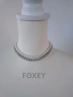 FOXEY ネックレス 2連 パール調のサムネイル