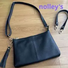 【極美品】黒ショルダーバッグ　本革　NOLLEY’S セレモニー