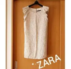 ZARA BASIC★肩フリル素敵なワンピース